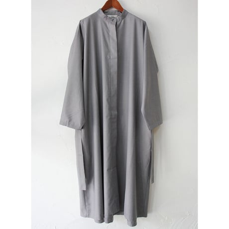 amne アンヌ　GABARDINE dress coat ギャバジンドレスコート　#グレー　【送料無料】