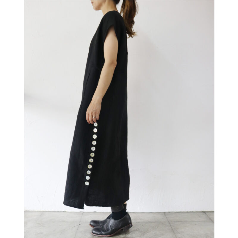 SUSURI ススリ ティアフルドレス #beige,black 【送料無料】 | sukim