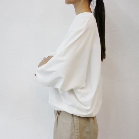 **2024s/s分到着**atelier naruse アトリエナルセ　コットン鹿の子バルーンカットソー　cotton kanoko balloon cut&sewn