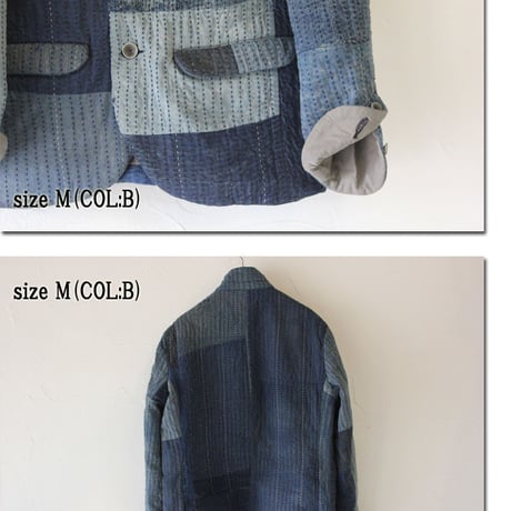 FUNSET OF ART ファンセットオブアート　RANRU刺し子パブロジャケット RANRU"SASHIKO"Poblo JK　＃インディゴ　【送料無料】