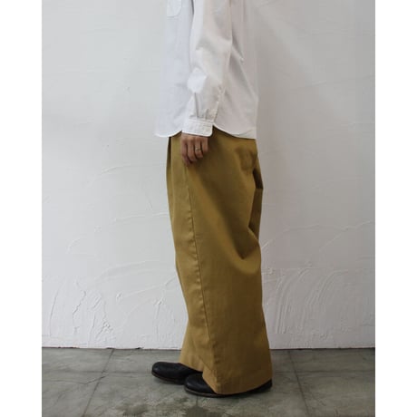 sasanqua by trees サザンカバイツリース　コールドマーセバナナトラウザー　#ベージュ、キャメル、ブラック　【送料無料】