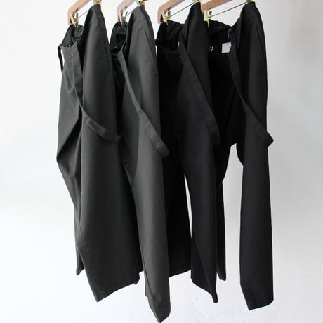 TRAVAIL MANUEL トラバイユマニュアル　オーガニックツイルフォールドパンツ　＃チャコールグレー、ブラック　【送料無料】