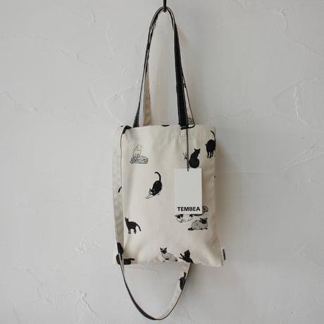 TEMBEA テンベア　3HANDLE TOTE SMALL PRINT　#CAT　【送料無料】