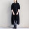 **再入荷** atelier naruse アトリエナルセ コットンカットソーコクーンワンピース #ネイビーブルー、ブラック 【送料無料】