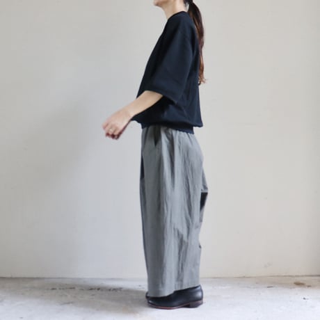 atelier naruse アトリエナルセ　コットンガウチョパンツ　cotton gaucho pants　#キャメル、チャコール　【送料無料】