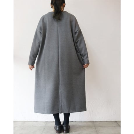 TRAVAIL MANUEL トラバイユマニュアル　ソフトダンボールロングワンピース　#チャコール、ブラック　【送料無料】