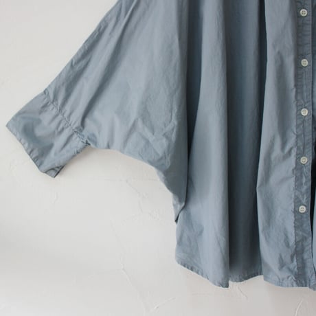 ARTE POVERA アルテポーヴェラ　 タイプライター染めポンチョシャツ　#ホワイト、スモークサックス、ブラック