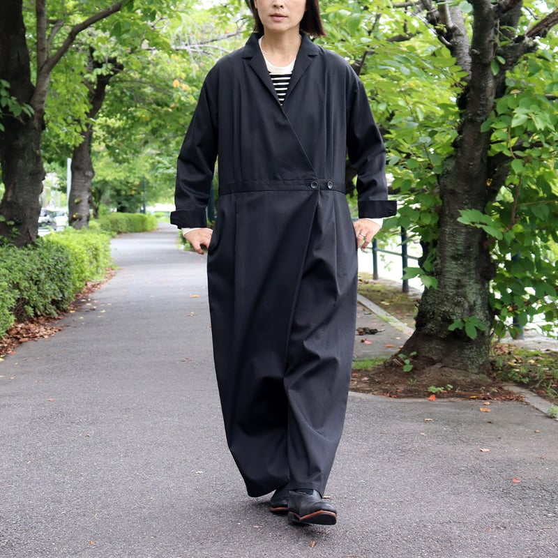 atelier naruse アトリエナルセ コットンカシュクールジャンプスーツ