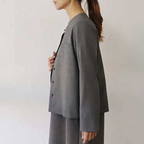 **2026年度分到着** atelier naruse アトリエナルセ　formal set-up no collar jacket　フォーマルセットアップノーカラージャケット