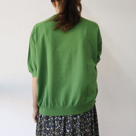 **またまたまた再入荷** LinenYa リネンヤ　as it is.　コットンクルーネック半袖ニット