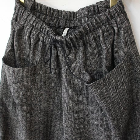 atelier naruse アトリエナルセ shetland wool linen sarrouel pants　シェットランドウールリネンサルエルパンツ