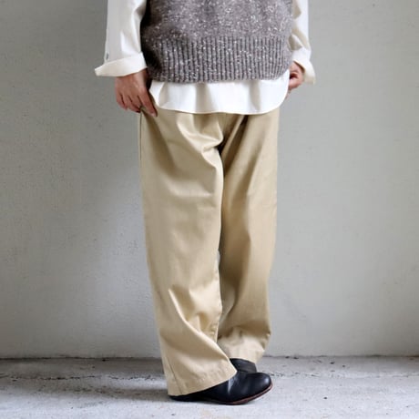 CAERULA PER LIGHTS カエルラパーライツ　チノタックパンツ　#ベージュ　【送料無料】