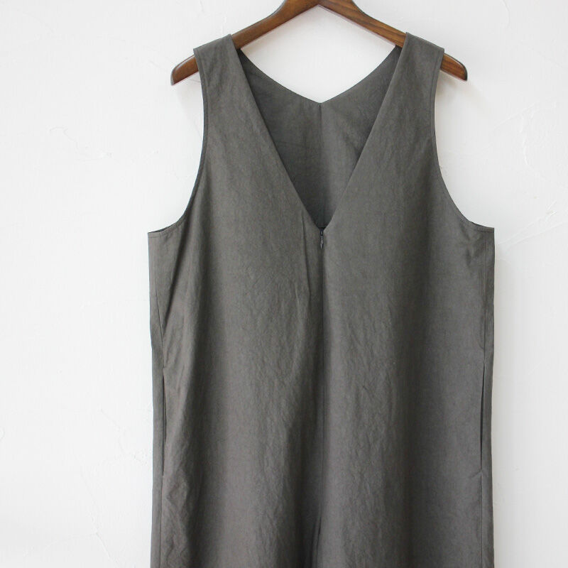 またまたまた再入荷**Linenya リネンヤ コットンVネックサロペット