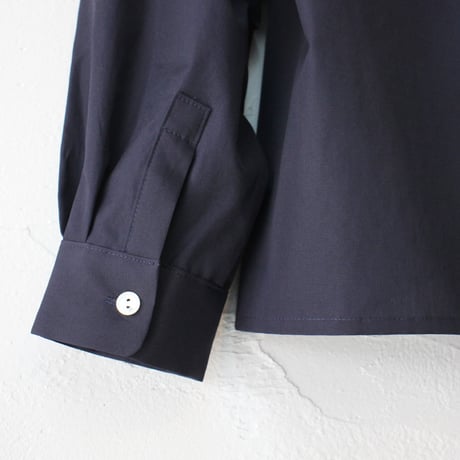 **再入荷** LinenYa リネンヤ　スタンダードブラウス　#ネイビー、ホワイト