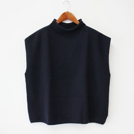 maomade マオメイド　エアーヤーンモックネックベスト　#ブラウン、レッド、ネイビー、ブラック