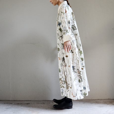ASEEDONCLOUD アシードンクラウド　Tea garden flower print Tea garden gown #off white 【送料無料】