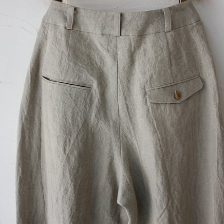 **2026s/s分到着** atelier naruse アトリエナルセ　リネンコクーンダーツパンツ　linen cocoon darts pants　#ベイジュ、チャコール