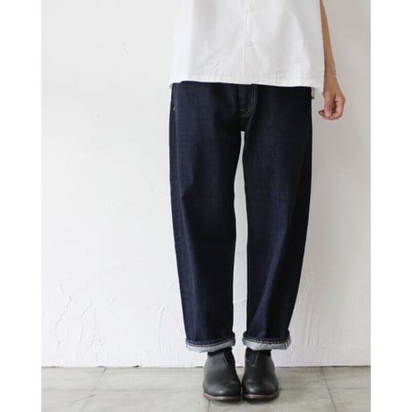 美品】sasanqua by trees ハイライズルーズテーパードデニム sasanqua