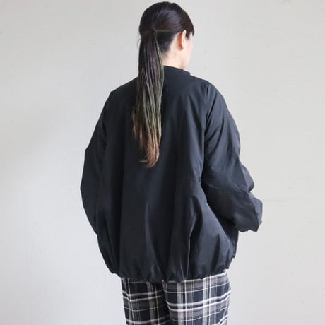maomade マオメイド ヴィンテージツイルスタンドカラー中綿ジャケット　#ブラック、カーキ、オフグレー