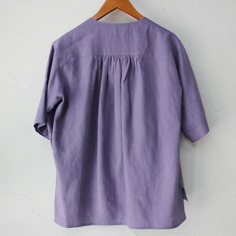 atelier naruse アトリエナルセ　リネンVネックシャツ｜linen V neck shirt
