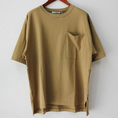 amne アンヌ　ソリッドポケットTシャツ　＃amber , navy