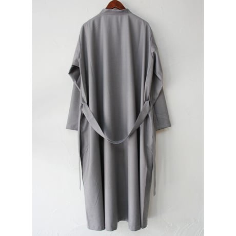 amne アンヌ　GABARDINE dress coat ギャバジンドレスコート　#グレー　【送料無料】