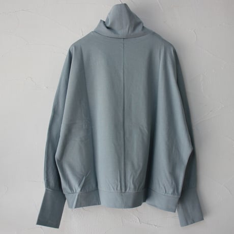 **ベージュ、オールドブルーのみ再入荷** Linenya リネンヤ　コットンシルクハイネックプルオーバー　#ブラック、ネイビー、ベージュ、オールドブルー　【送料無料】