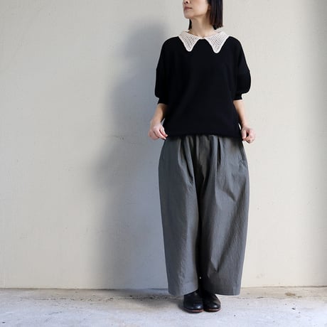 atelier naruse アトリエナルセ　コットンガウチョパンツ　cotton gaucho pants　#キャメル、チャコール　【送料無料】