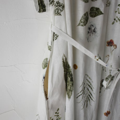 ASEEDONCLOUD アシードンクラウド plant memories print assimilate plants dress  #off white