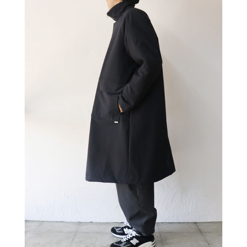 amne アンヌ NYLON covered coat カバーコート #ブラック 【送料無料】