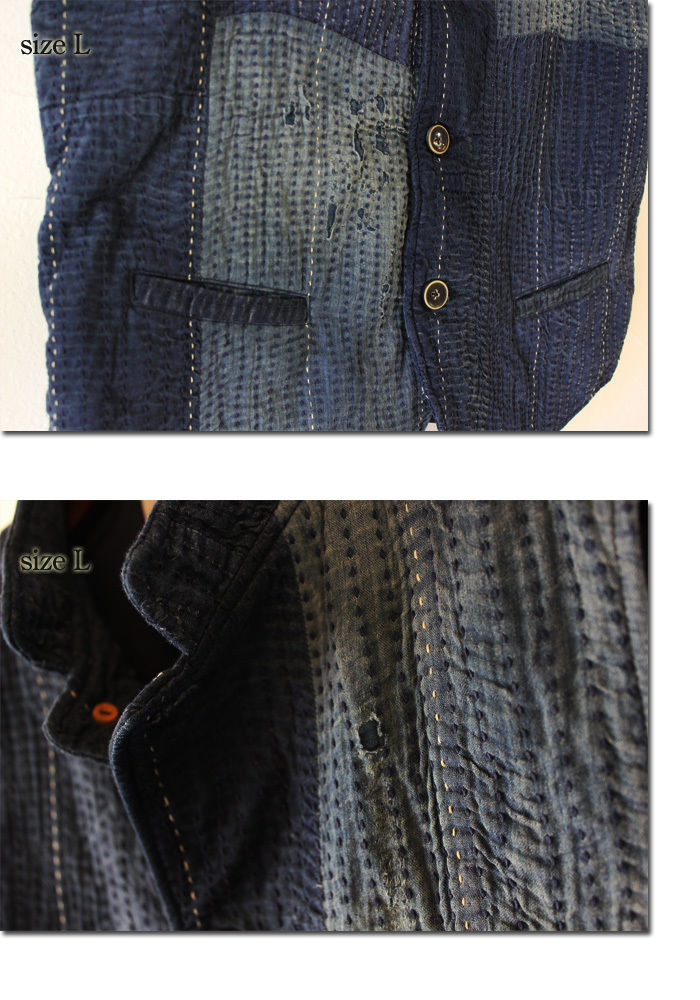 チ*ン様 FUNSET OF ART バンダナ刺し子　BORO ベスト SuKiMa別注** FUNSET OF ART ファンセットオブアート COF