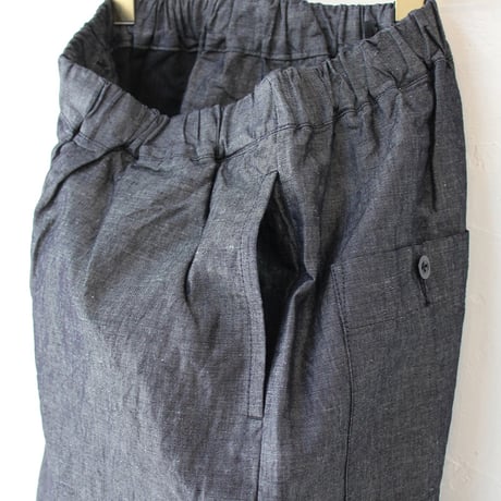 TRAVAIL MANUEL トラバイユマニュアル　C/Lシャンブレークルーパンツ　#インディゴ