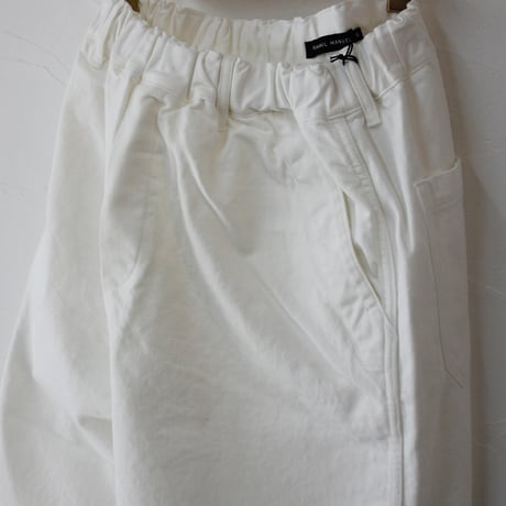 TRAVAIL MANUEL トラバイユマニュアル　ムラ糸デニムノーティカルパンツ　#オフ白、インディゴ
