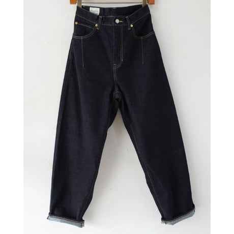 sasanqua by trees サザンカバイツリーズ　high rise loose taperd denim　ハイライズルーズテーパードデニム  #ivory , one wash