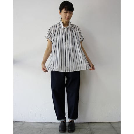 ARTE POVERA アルテポーヴェラ　C/Siストライプバルーンシャツ　#ホワイト、ネイビー　【送料無料】