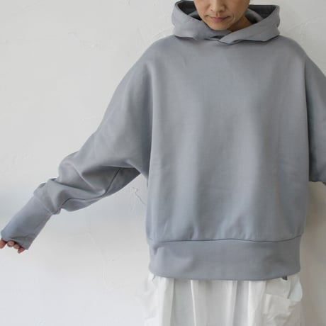 **またまた再入荷**　Linenya リネンヤ　コットンスウェットドルマンパーカー　#ピンク、サックスブルー、カーキ　【送料無料】