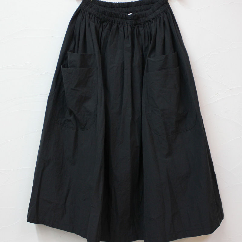 homspun コンパクトウェザーWポケットギャザースカート