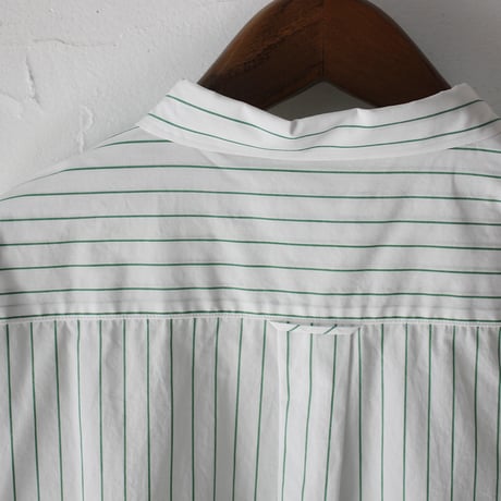 atelier naruse アトリエナルセ　コットンピンストライプビッグシルエットシャツ　cotton pinstripe big silhouette shirt