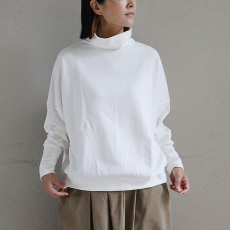 **またまたまた再入荷** LinenYa リネンヤ　コットン裏毛ハイネックプルオーバー