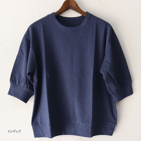 **またまたまた再入荷** Linenya リネンヤ　クルーネック5分袖Tシャツ　【送料無料】