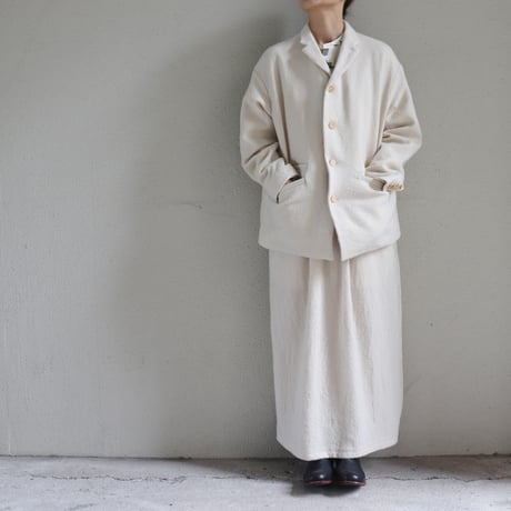 ASEEDONCLOUD アシードンクラウド　Foggy wool Sankayo jacket #off white 【送料無料】