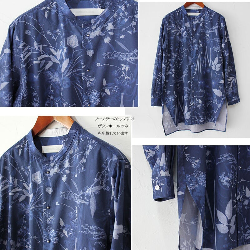 ASEEDONCLOUD アシードンクラウド Flower Blue Print Pajama...