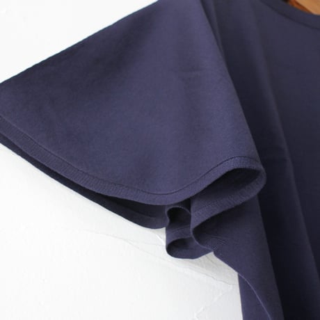 **またまた再々入荷** Linenya リネンヤ as it is.　コットンフレアースリーブニット　#ネイビー、ブラック、ライトブルー