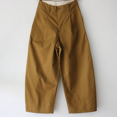 **再々入荷** ASEEDONCLOUD アシードンクラウド　HandWerker　ハンドベイカーワイドトラウザー　#キャメル