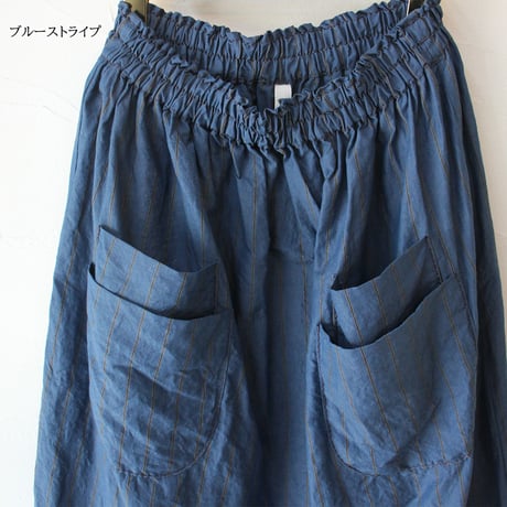 **再入荷** homspun ホームスパン　C/Lチェック＆ストライプスカート　【送料無料】