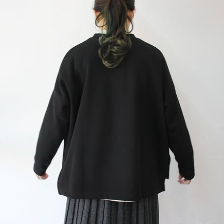 TRAVAIL MANUEL トラバイユマニュアル コットンリブニットスリットプルオーバー
