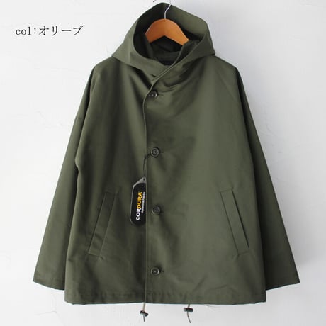 **2026春夏分到着** TRAVAIL MANUEL トラバイユマニュアル　コーデュラ60/40クロスボタンパーカー【送料無料】