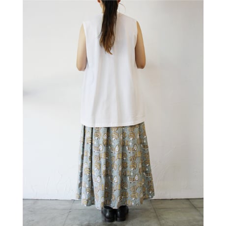 LILOU+LILY　Hedgehog  Tuck Skirt　ハリネズミタックスカート　#グレー、グリーン、パープル