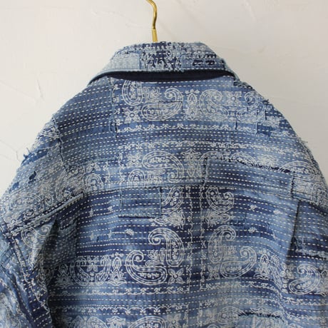 FUNSET OF ART ファンセットオブアート COF IDGバンダナBORO2nd GJKT #indigo 【送料無料】