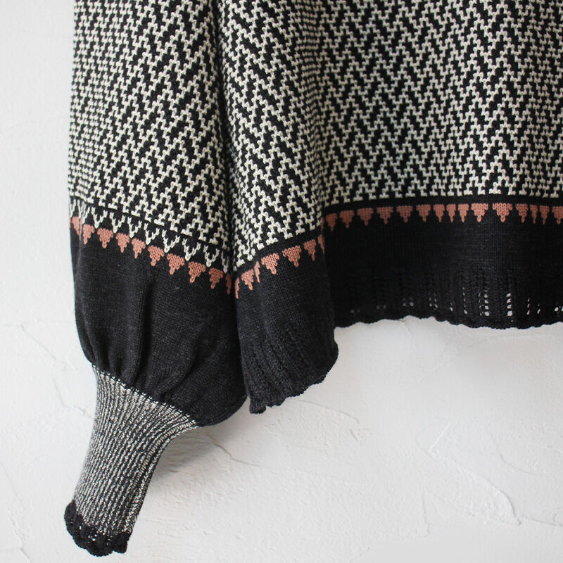 ASEEDONCLOUD（アシードンクラウド）Kigansai knit ASEEDONCLOUD アシードンクラウド Kigansai Knit Blouse #bl